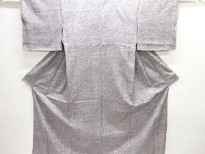 未使用品　家屋風景模様手織り紬着物